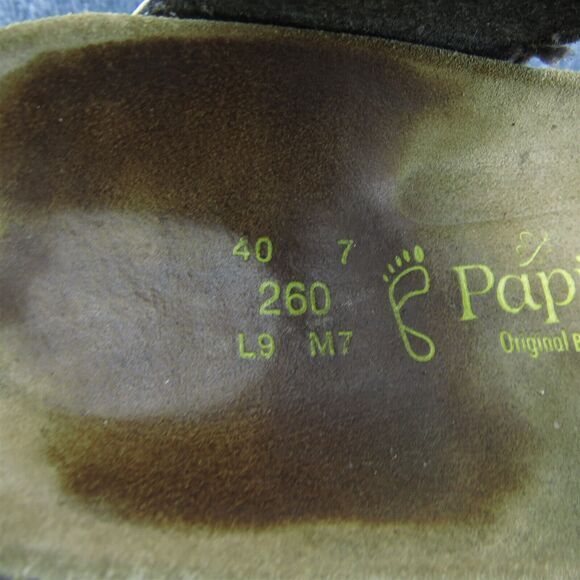Papillio By Birkenstock Women Thong Sandal Shoes Silver Synthetic‎ Size 9 Medium - Picture 7 of 10
